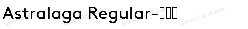 Astralaga Regular字体转换